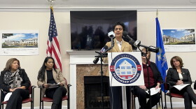 That’s Connecticut Housing Finance Authority CEO Nandini Natarajan speaking at the ceremonial groundbreaking of the redevelopment and expansion of the West Hartford Fellowship Housing complex. It is affordable housing for elderly and disabled people.