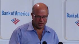 New Carolina Panthers owner David Tepper addresses the media Tuesday.