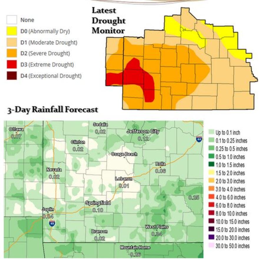 National Weather Service Drought Map