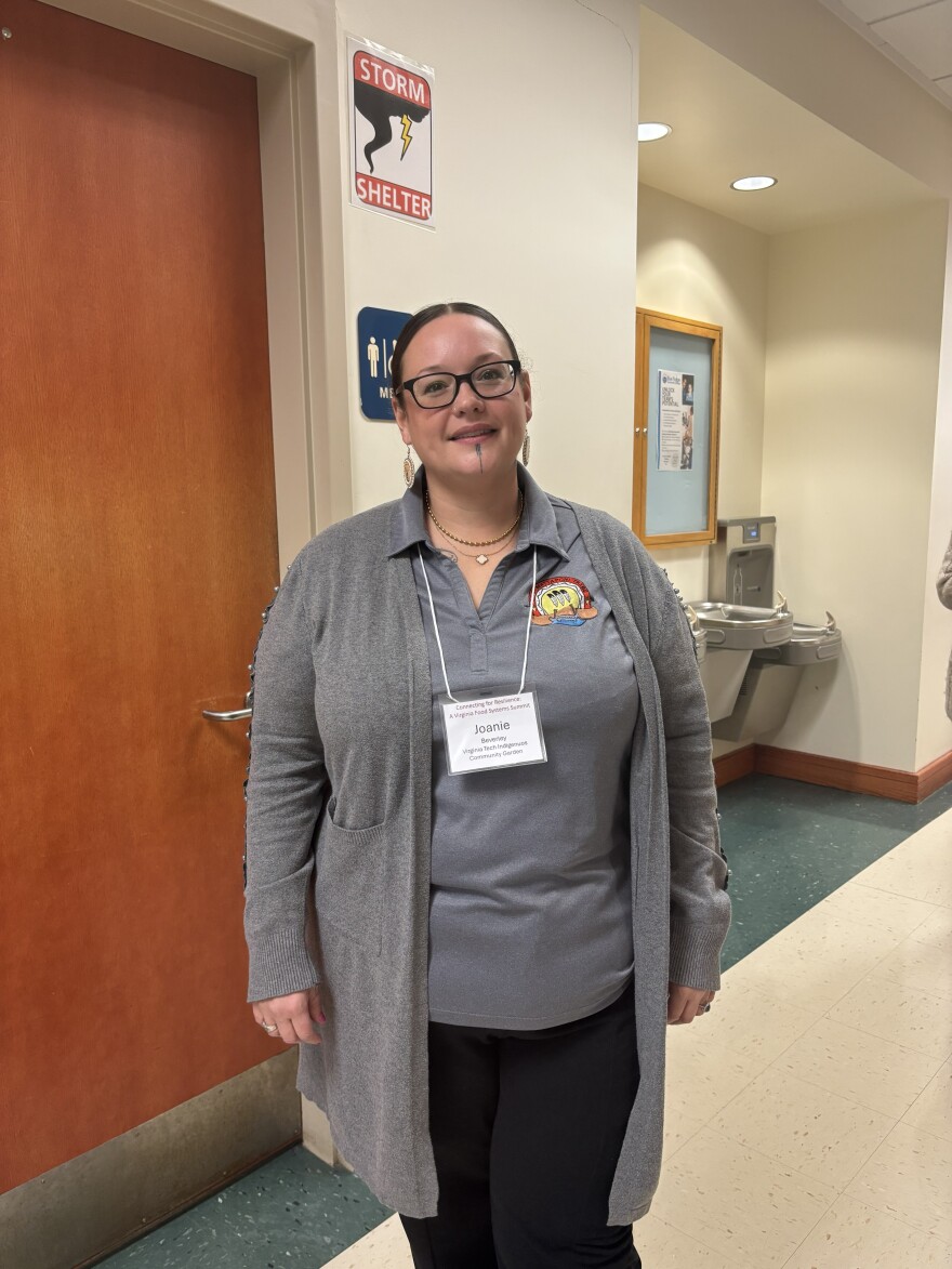 Joani Beverley is a former agricultural technician and currently an office coordinator for the Upper Mattaponi Tribe’s agricultural partners. She's also a citizen of the Monacan Indian Nation.