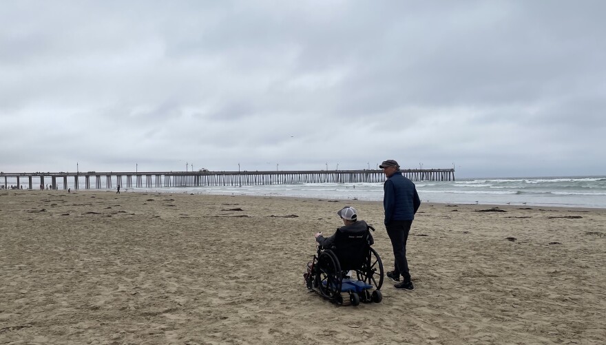 Through NatureTrack, Austin Zimmer was able to try Freedom Trax on the sand in Pismo Beach.