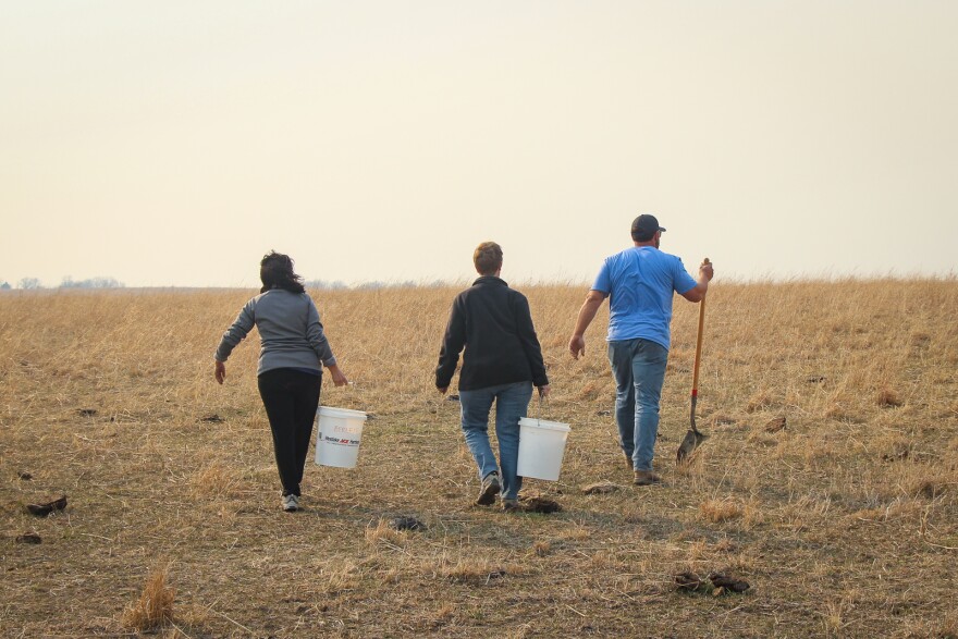 The Hortons want a robust decomposer population on their Burlingame bison ranch.