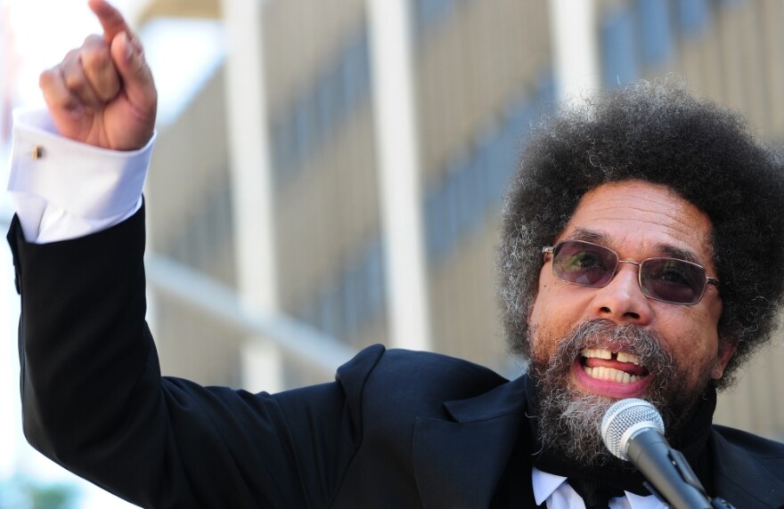 <p> On Oct. 7, West spoke to the crowd rallying in front of the Federal Building in downtown Los Angeles. </p>