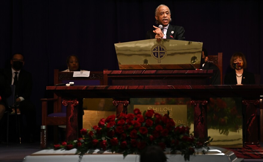 The Rev. Al Sharpton delivered the eulogy at Daunte Wright's funeral. "You thought he was just some kid with an air freshener. He was a prince," Sharpton said.
