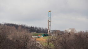 A natural gas drilling rig in Greene County, Pa. in 2016.