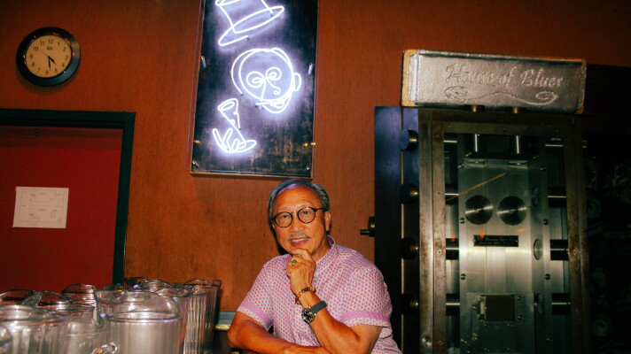 John Chan introduced live music to his family's Chinese restaurant nearly 50 years ago. Since then, thousands of music legends have performed at the unsuspecting venue. Credit: Allison Magus/Ocean State Media