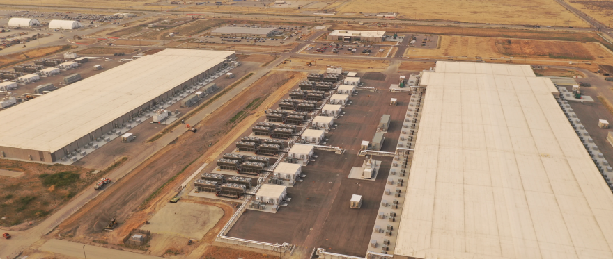 Meta's data center near Kuna, Idaho, which opened Sept. 3, 2026. Rhea Data has applied to build a four million square foot data center on BLM land near Boise.