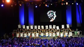 UDance 2026 fundraising total reveal in the Bob Carpenter Center