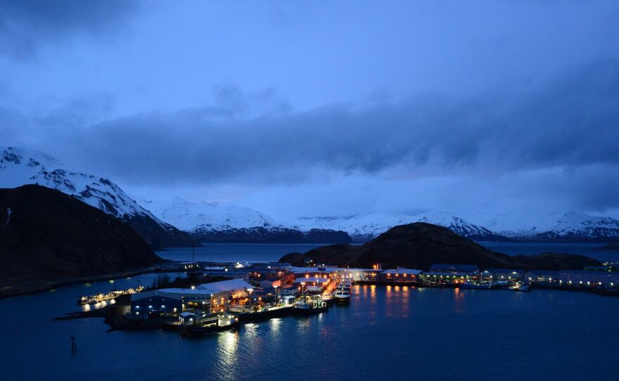 The UniSea processing plant in Unalaska in Jan. 2019.