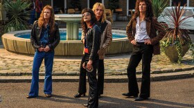 Actor Joe Mazzello as John Deacon, Rami Malek as Freddy Mercury, Ben Hardy as Roger Taylor and Gwilym Lee as Brian May in the new Queen biopic 'Bohemian Rhapsody.'