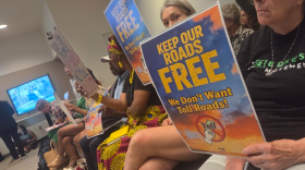 Opponents of the proposed Interstate 77 toll lanes attended Monday's meeting of the City Council transportation committee.