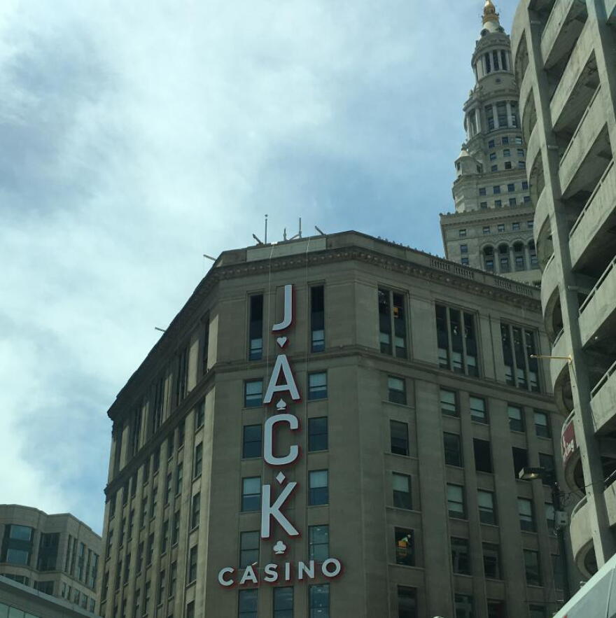 The JACK Cleveland casino, one of Ohio's four casinos that will be permitted to have sports betting under the Senate bill.