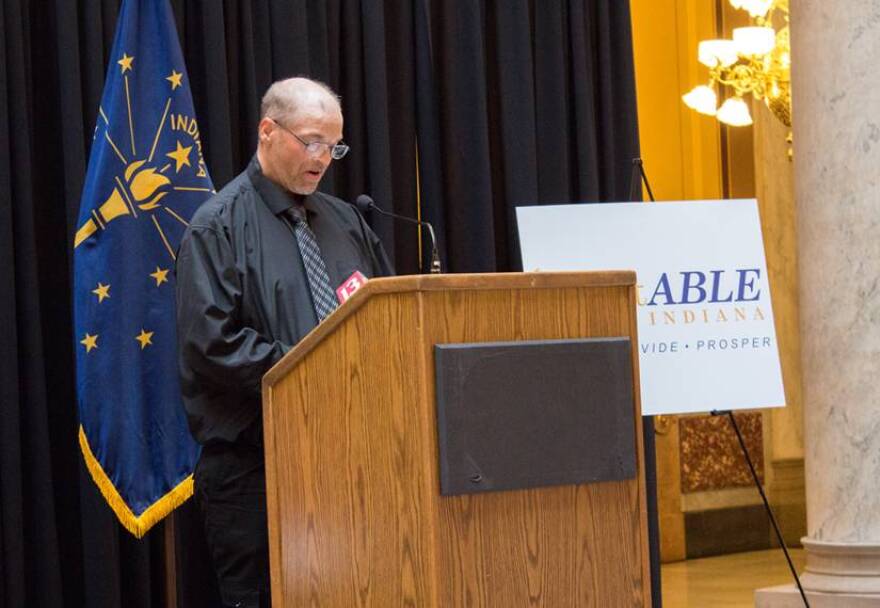 Shawn Fulton plans to use the program, and spoke Thursday as an advocate for disabled Hoosiers.