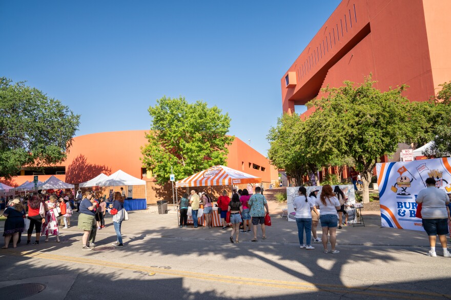A small portion of the San Antonio Book Festival