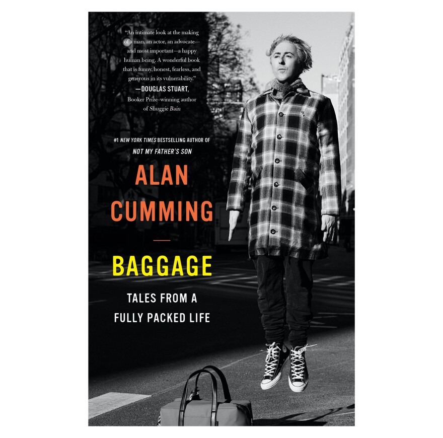 Book cover for "Baggage" by Alan Cumming