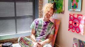 Artist Charlie Mann, known as "Guice Mann," helped organize a new holiday market for artists happening on Small Business Saturday in Negative Space at the Asian Town Center in Cleveland.