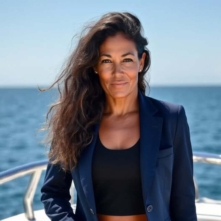 Díaz became a real estate agent last year, and she said it wasn’t easy. “ It's like paddling out to a really aggressive lineup where you're not welcomed and where people are very hesitant about establishing communication with you,” she said about the industry. (Photo courtesy of Andrea Díaz)