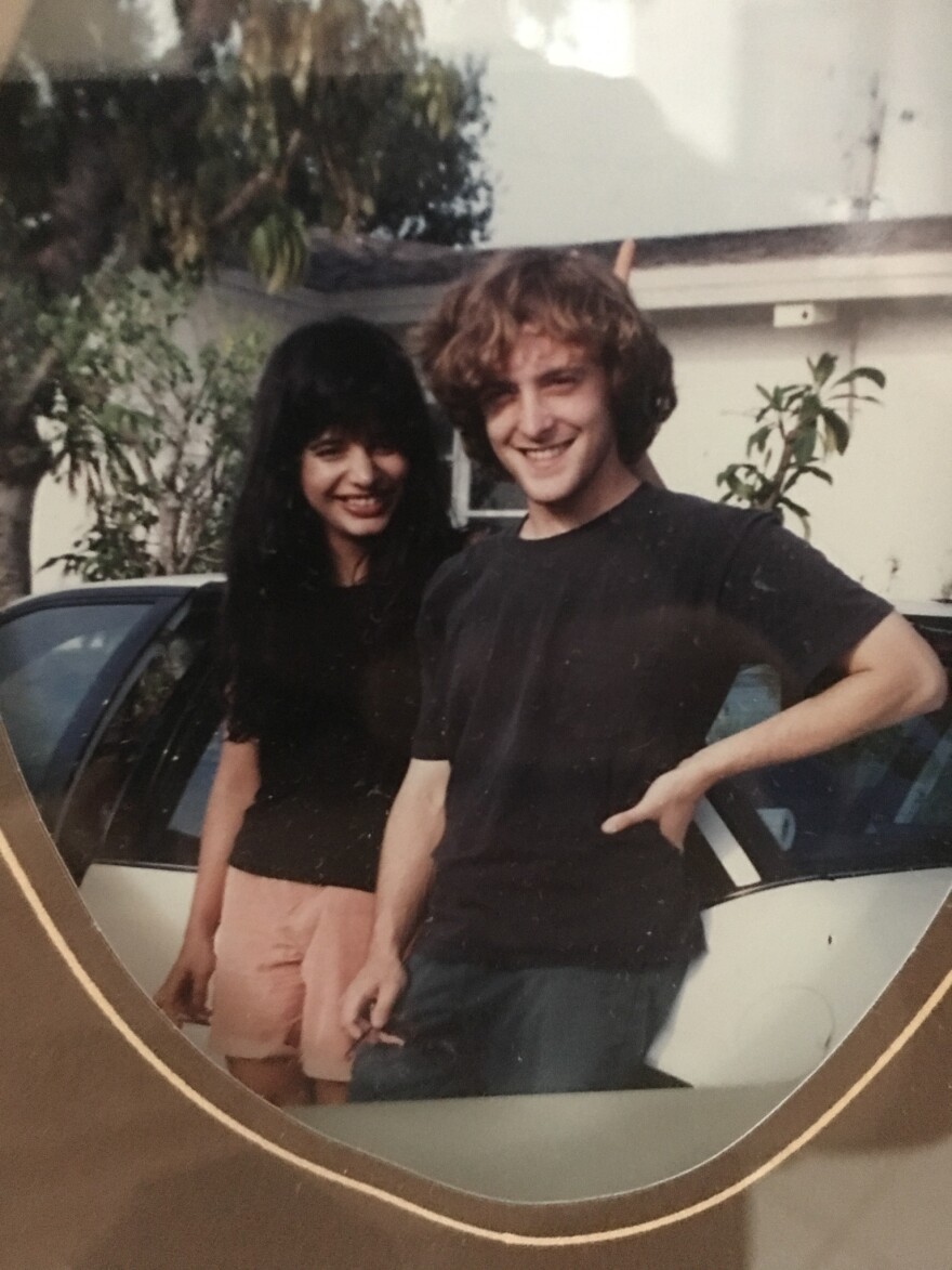 A young Cheetie Kumar with her now husband Paul Siler. The pair co-own King's, Neptune's Parlour and Garland restaurant.