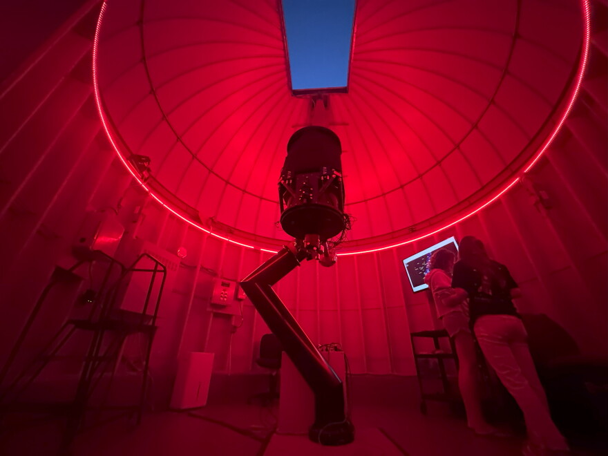 A view inside the Keeble Observatory at Randolph-Macon College in Ashland.