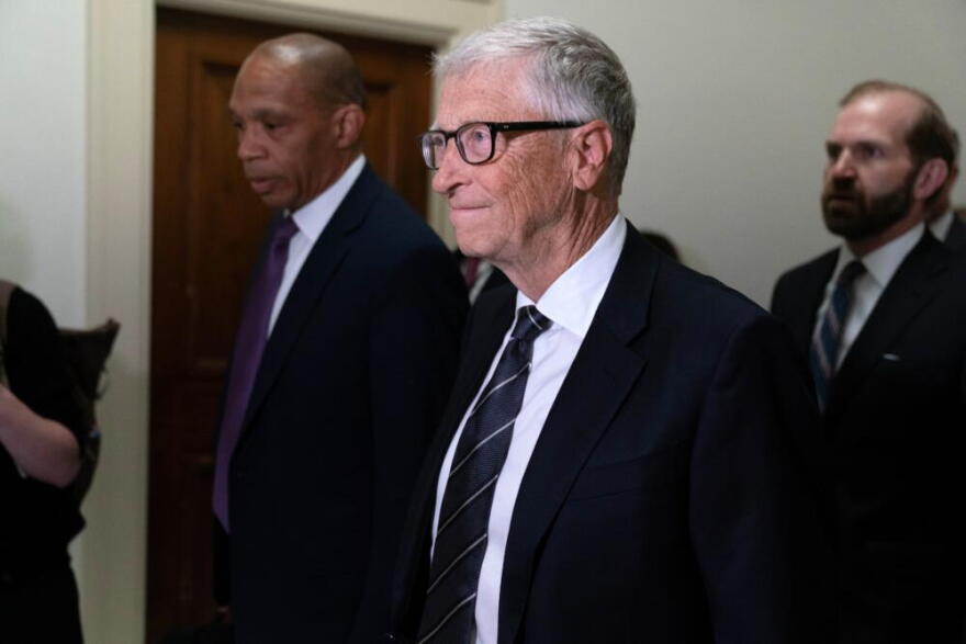 Bill Gates, co-founder of Microsoft, arrives on Capitol Hill for a closed-door interview with the House Oversight Committee investigating convicted sex offender Jeffrey Epstein, in Washington, Wednesday, June 10, 2026. (Jose Luis Magana/AP)