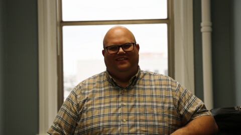 Bourgeous stands in his office at the Economic Security Corporation on Tuesday, June 23.