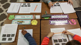 The State Board of Education is set to vote Thursday, Feb. 4 on new social studies standards. File photo of third graders at Marvin B. Smith Elementary School in Burlington working on literacy exercises. 