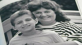Ryan White poses with his mother Jeanne Ginder-White. The photo is one of many in Nelson Price's book on White's life released this week "The Quiet Hero."