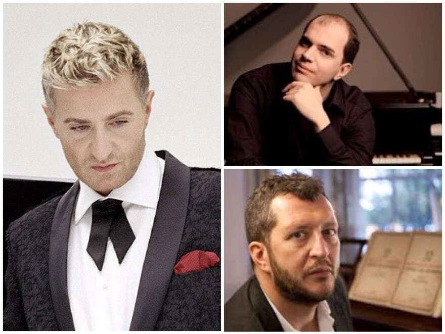 Clockwise from left: Jean-Yves Thibaudet, Kirill Gerstein, Thomas Adès