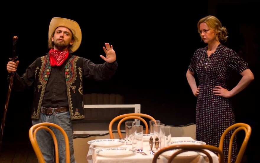 Jacob Lund and Sally Hamer in the Rainmaker