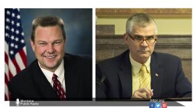 Sen. Jon Tester (D) and challenger State Auditor Matt Rosendale (R).