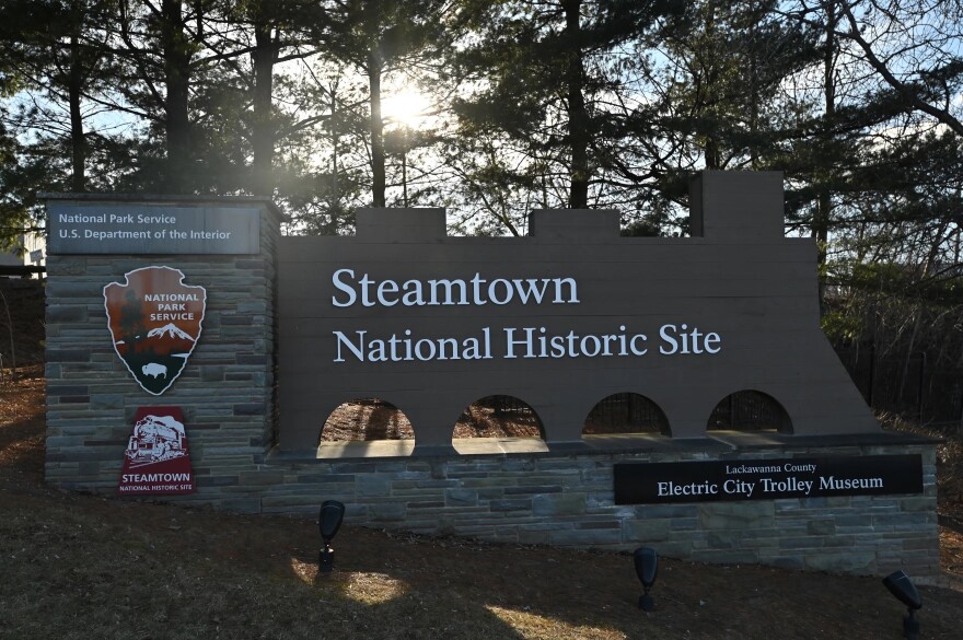 The Steamtown National Historic Site is on Cliff Street in downtown Scranton.