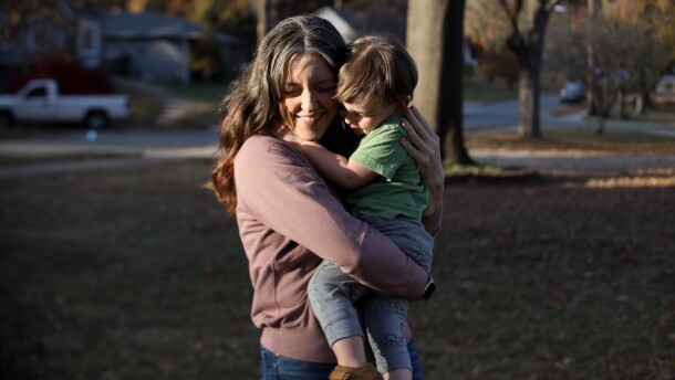 Annie Parsons had her son, River, when she was 41.
