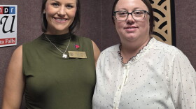 City of Lawton's Caitlin Gatlin and KCCU's Amanda Purser