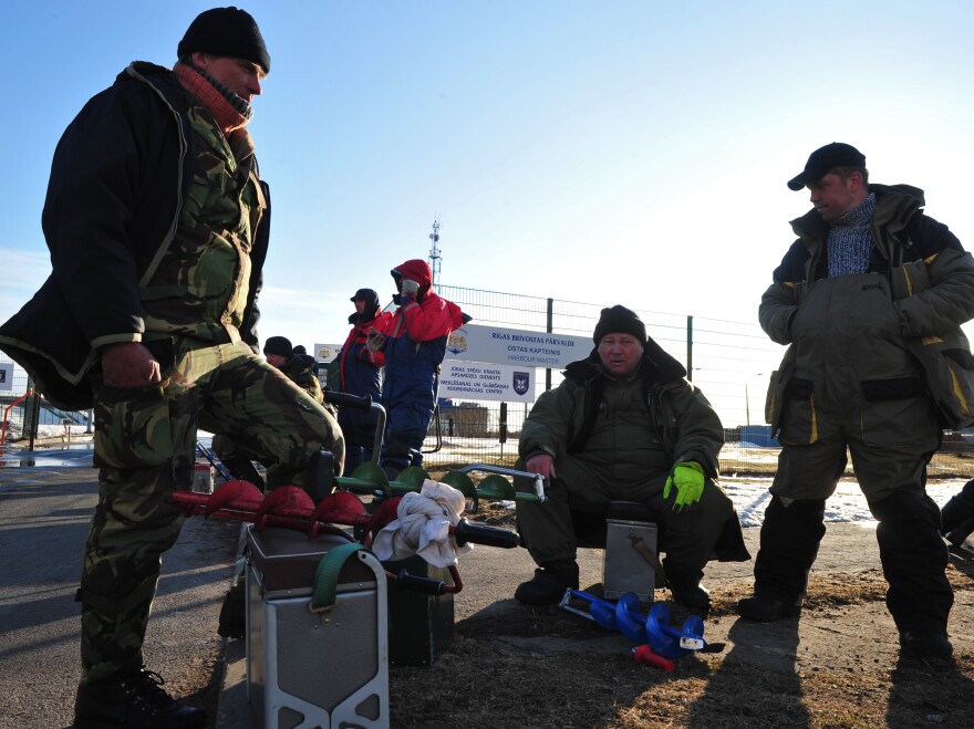 Latvian fishermen were among those rescued from ice floe in Riga on Friday.