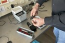 Daan van der Gouwe presents equipment at the Trimbos Institute drug testing lab in Utrecht, Netherlands, on Thursday, March 6, 2025. Trimbos Institute is part of the country’s national drug checking system, which the Dutch government funds. The system is designed to reduce the harm of using drugs.