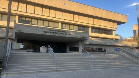 The Melvin Municipal Office Building in Greensboro. APRIL LAISSLE/WFDD