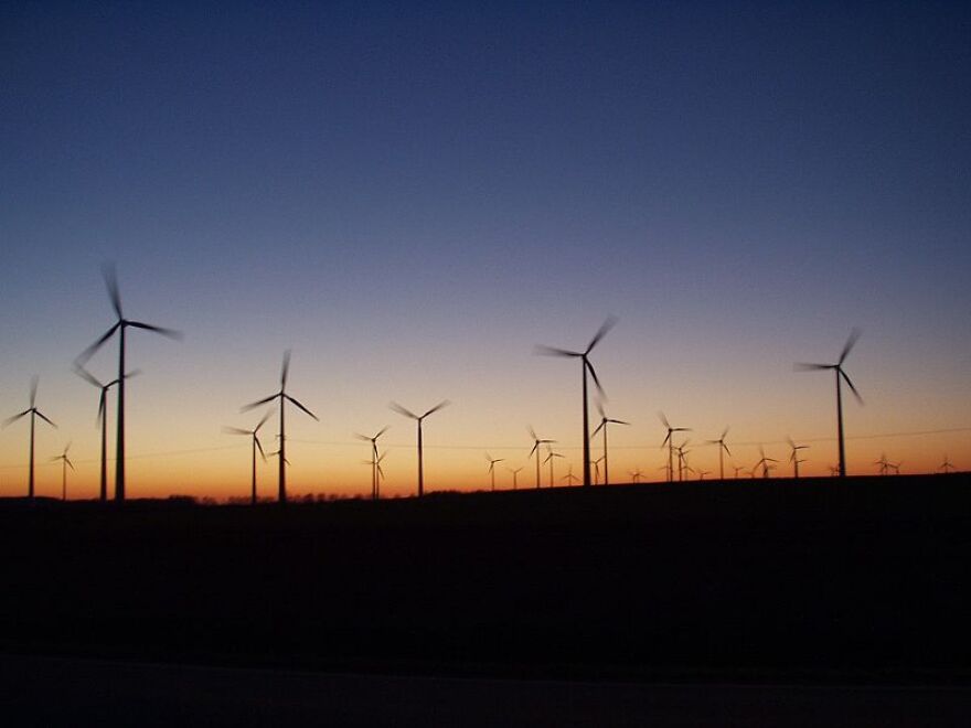 Picture of a wind farm