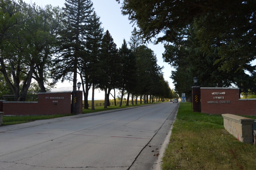 Main entrance to the Sheridan VA Health System Campus