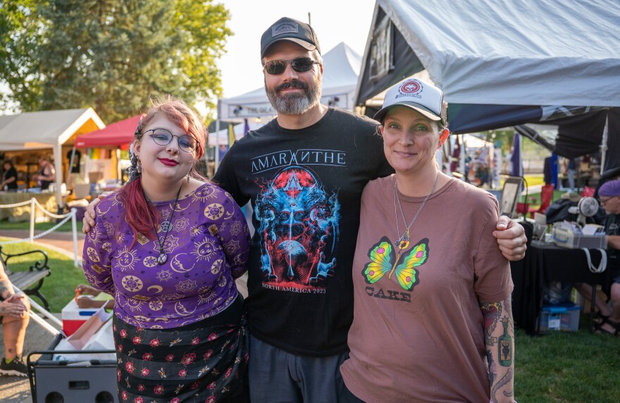 15-year-old Salemn Rule of Bedford is a practicing pagan and explored the grounds with her parents. Rule enjoys the festival because it has great vibes and is really fun.