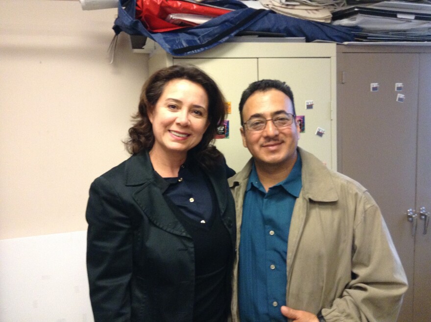 Claudia Cortez-Reinhardt and Ramon Perez at the Dayton League Office