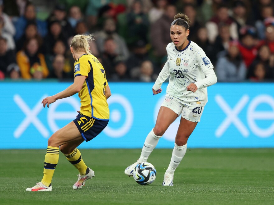 USA forward Trinity Rodman created chance after chance as she returned to the starting lineup against Sweden in a round of 16 match at the Women's World Cup on August 06, 2023.