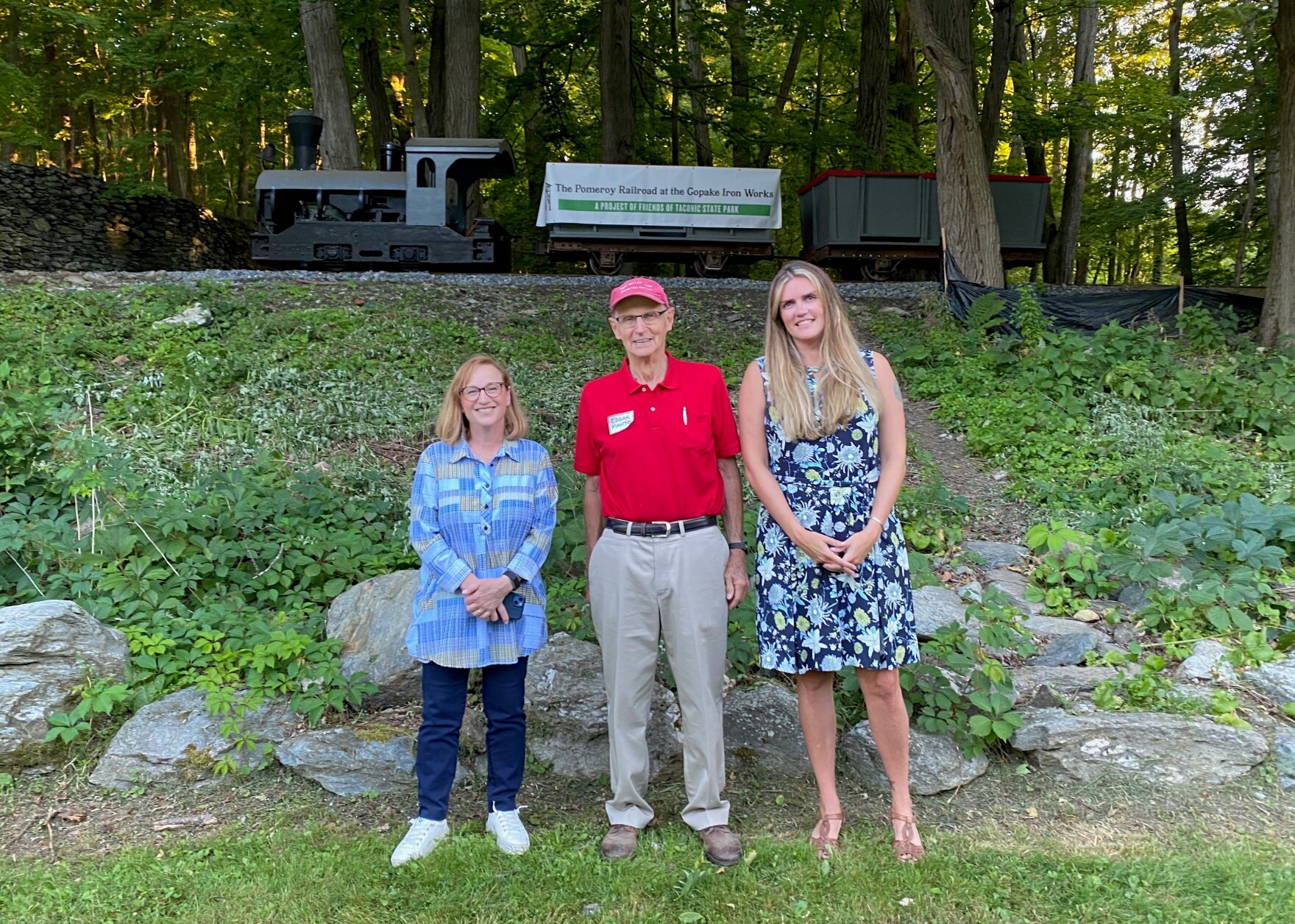 Pomeroy Family Railroad at Copake Iron Works historic site nears