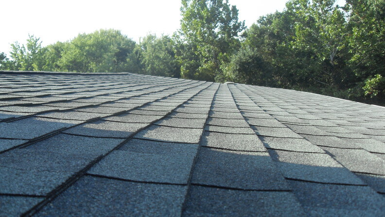 A grey roof.