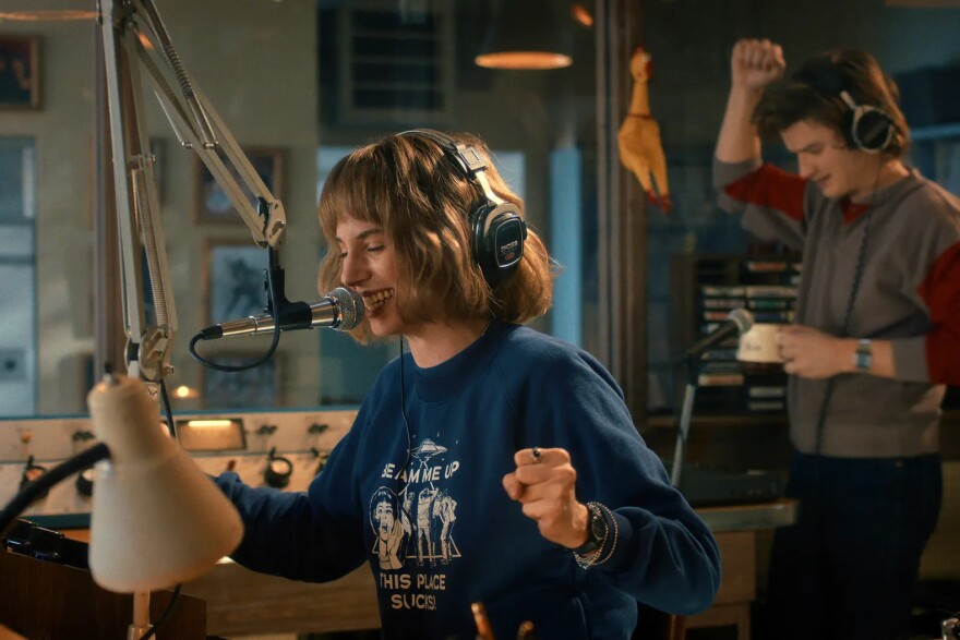 Maya Hawke and Joe Keery in Stranger Things 5.