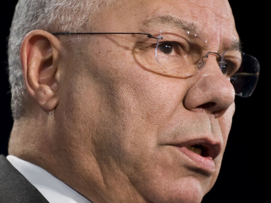 Former Secretary of State Colin Powell, during an address in Washington, D.C., on March 1, 2010.
