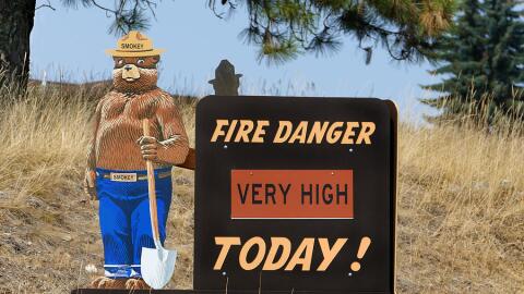 The fire danger rating system rates from low to extremely high.