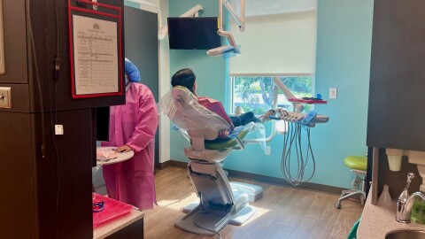 Dentists treat child patients at Suncoast Community Health Centers’ dental clinics in Hillsborough County. Maintaining healthy teeth and gums is important for children’s overall well-being, but many Florida kids face barriers to regular dental care.