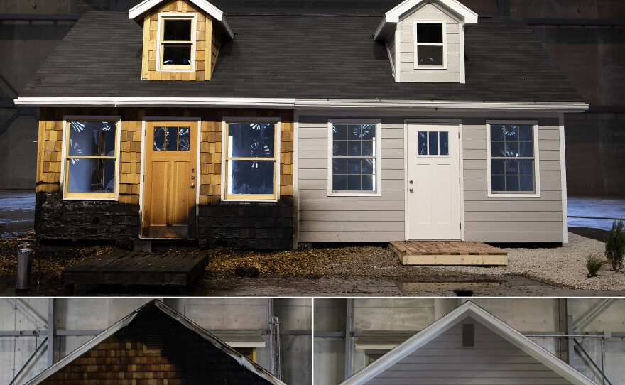 The contrast between the resilience of the traditional building materials and that of the fire-resistant materials was stark.