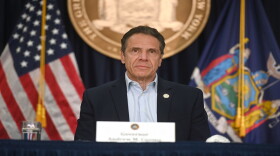 Gov. Andrew Cuomo at a coronavirus briefing May 9.