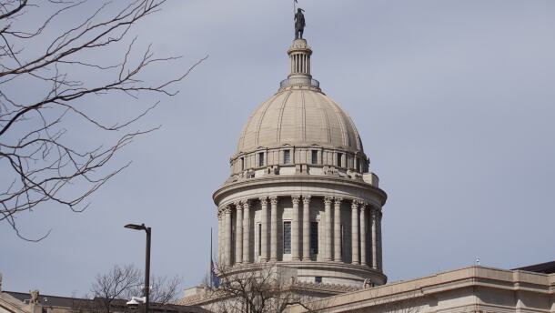 The Oklahoma state capitol in Oklahoma City on Wednesday, February 7, 2024.